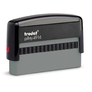 Carimbo Automático Trodat Printy 4916 Preto - 70x10mm
