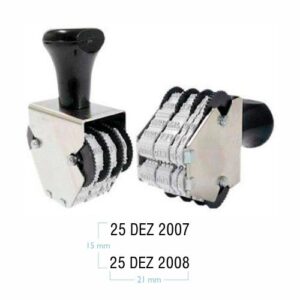 Carimbo Datador Duplo Sobreposto - 3mm
