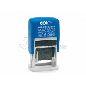 Carimbo Colop Mini-Info S 120/W - 06X25mm